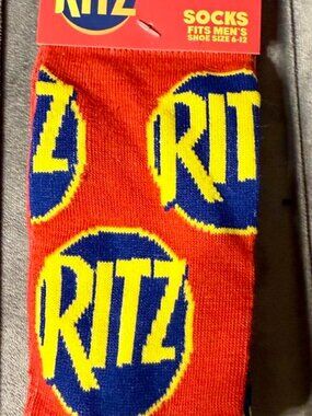New Ritz Cracker Men's Socks Size 6-12